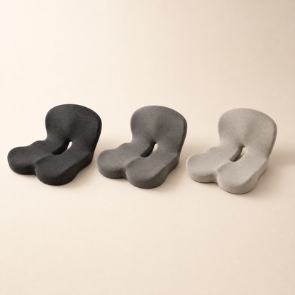 The Serenzo Atlas in all three colours: black grey, dark grey and light grey